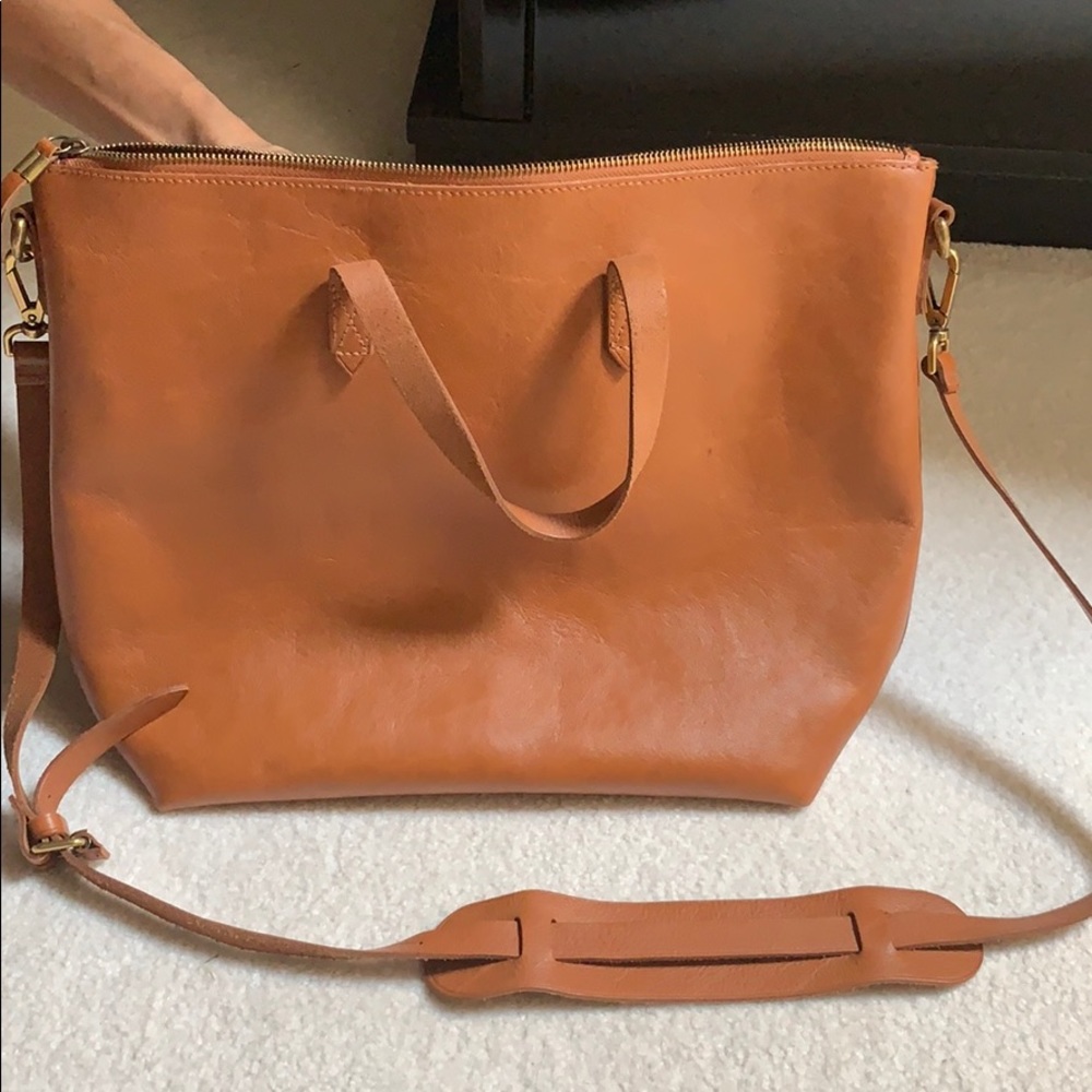 Madewell Brown Leather Tote